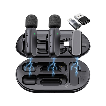 K60 laidinis lavalier mikrofonas vaizdo įrašams – omnidirekcinis, 30Hz-15kHz, SNR ≥60dB, modelis K60, interviu įrašams