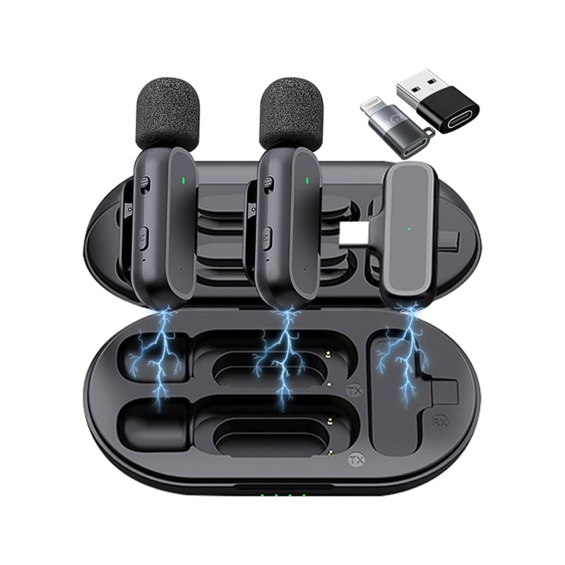 K60 laidinis lavalier mikrofonas vaizdo įrašams – omnidirekcinis, 30Hz-15kHz, SNR ≥60dB, modelis K60, interviu įrašams