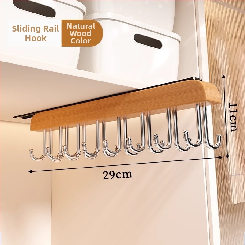 Medinė drabužių kabykla — daugiafunkcinis saugojimo organizatorius drabužiams, šalikams ir kojinėms; tinka drabužių pakaboms, kelnių ir kaklaraiščiams