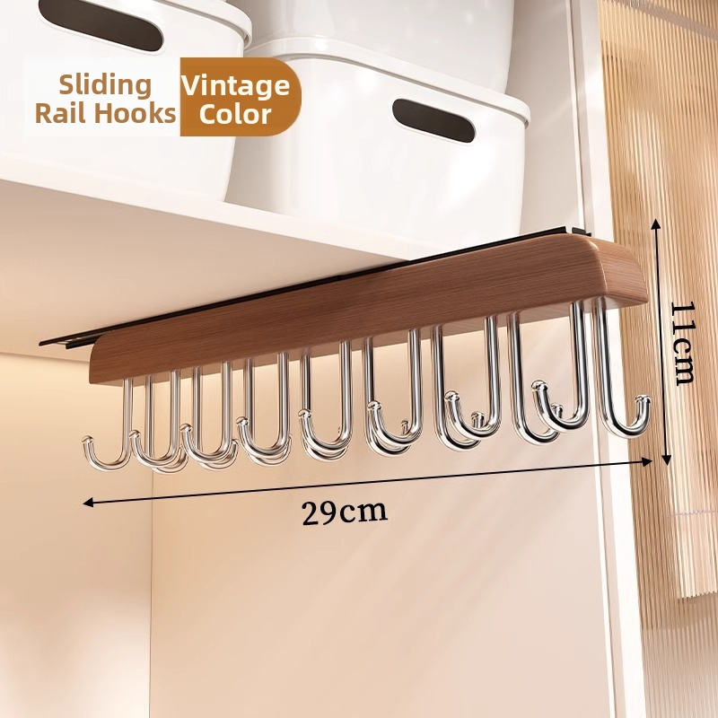 Medinė drabužių kabykla — daugiafunkcinis saugojimo organizatorius drabužiams, šalikams ir kojinėms; tinka drabužių pakaboms, kelnių ir kaklaraiščiams