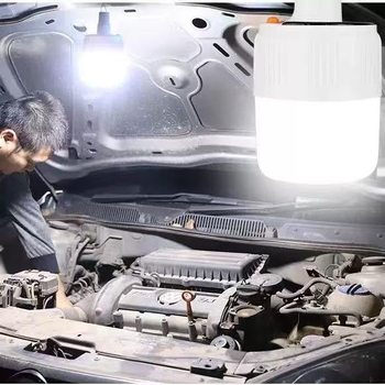 Bec LED solar reîncărcabil, cu telecomandă, cu soclu E14, IP44, 50 lm, baterie litiu încorporată