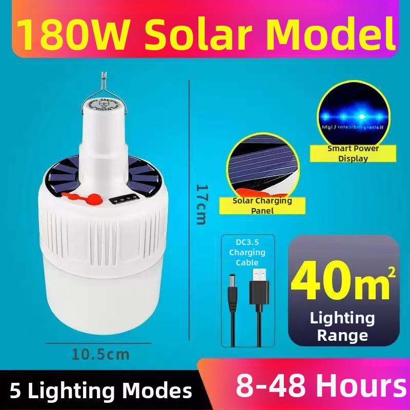 Saulės įkraunama LED lemputė su nuotolinio valdymo pulteliu, E14 lizdas, IP44, 50 lm, įmontuota ličio baterija