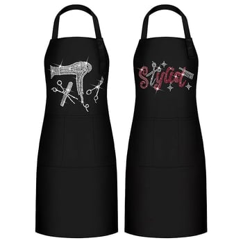 Șorț fără mâneci din poliester pentru coafură/frizerie, anti-murdărire, stil modern minimalist