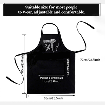 Șorț fără mâneci din poliester pentru coafură/frizerie, anti-murdărire, stil modern minimalist