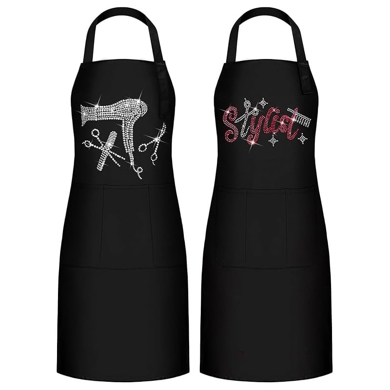 Be rankovių poliesterio prijuostė kirpėjoms, anti nešvarumų, šiuolaikinis minimalistinis stilius