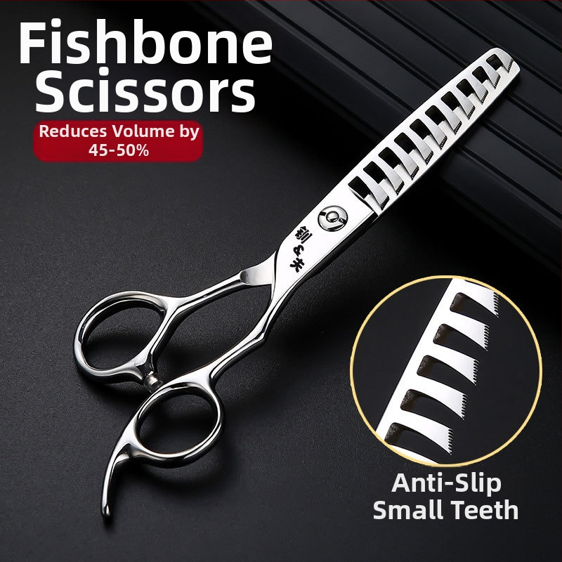 Jifu plaukų retinimo žirklės, 50% retinimas, 10 dantų, svoris 0,1 kg