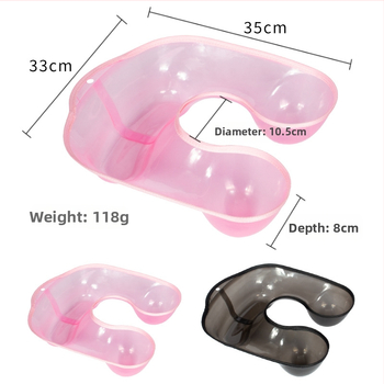 Potion Tray su visiškai apjuosta pečių atrama plaukų kirpykloje