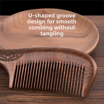 Palace Carpenter medinė šukos iš sandalmedžio ir rožmedžio – anti statinė, plaukų priežiūros įrankis, tinkama kaip gimtadienio dovana vyresniems ir verslo dovanoms