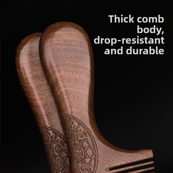 Palace Carpenter medinė šukos iš sandalmedžio ir rožmedžio – anti statinė, plaukų priežiūros įrankis, tinkama kaip gimtadienio dovana vyresniems ir verslo dovanoms