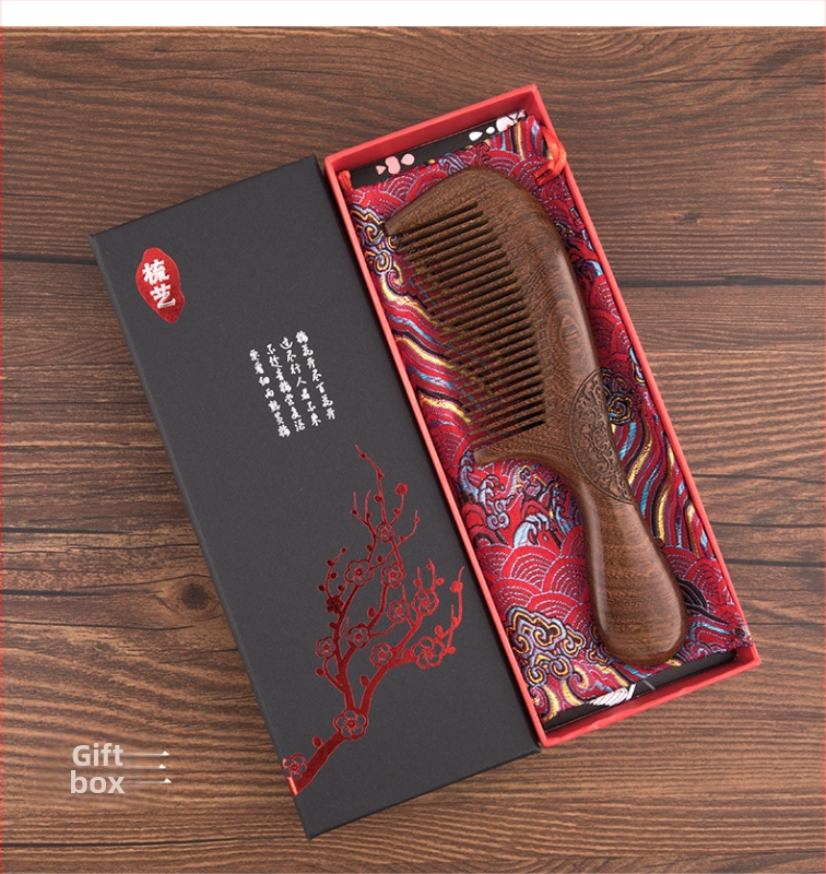 Palace Carpenter medinė šukos iš sandalmedžio ir rožmedžio – anti statinė, plaukų priežiūros įrankis, tinkama kaip gimtadienio dovana vyresniems ir verslo dovanoms