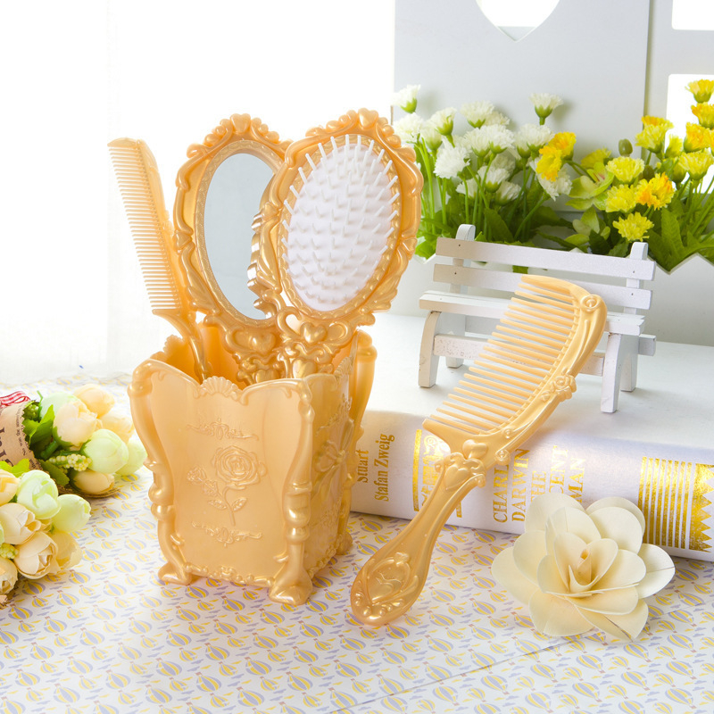 Plaukų šukos iš polistireno PS, ilgiems plaukams, su oro pagalvėle masažui ir ribotu ritinėjimo dizainu