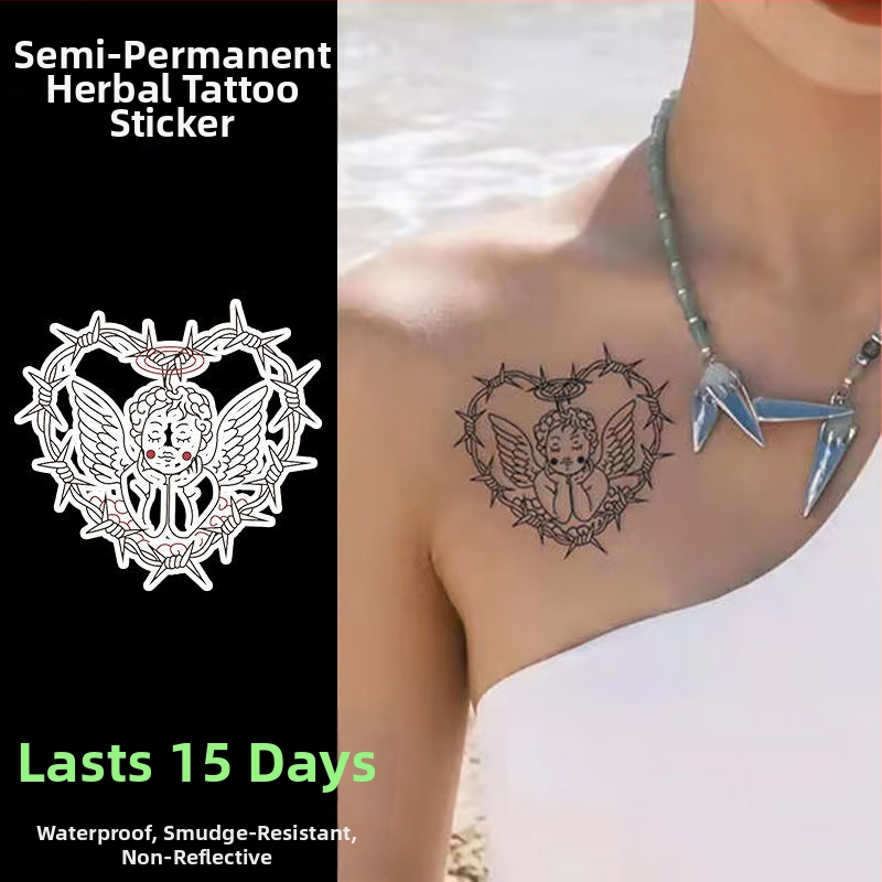 Laikina tatuiruotė lipdukas delno nugaros daliai su realistišku žaibo raštu, atspari vandeniui, atspari trinčiai, pusiau ilgalaikis