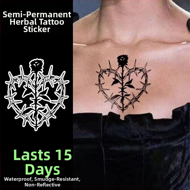 Laikina tatuiruotė lipdukas delno nugaros daliai su realistišku žaibo raštu, atspari vandeniui, atspari trinčiai, pusiau ilgalaikis