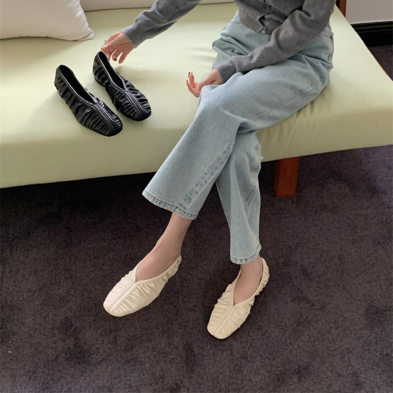 Pantofi casual femei, vârf pătrat, microfibră, talpă din cauciuc, toc mic 1–3 cm, șireturi