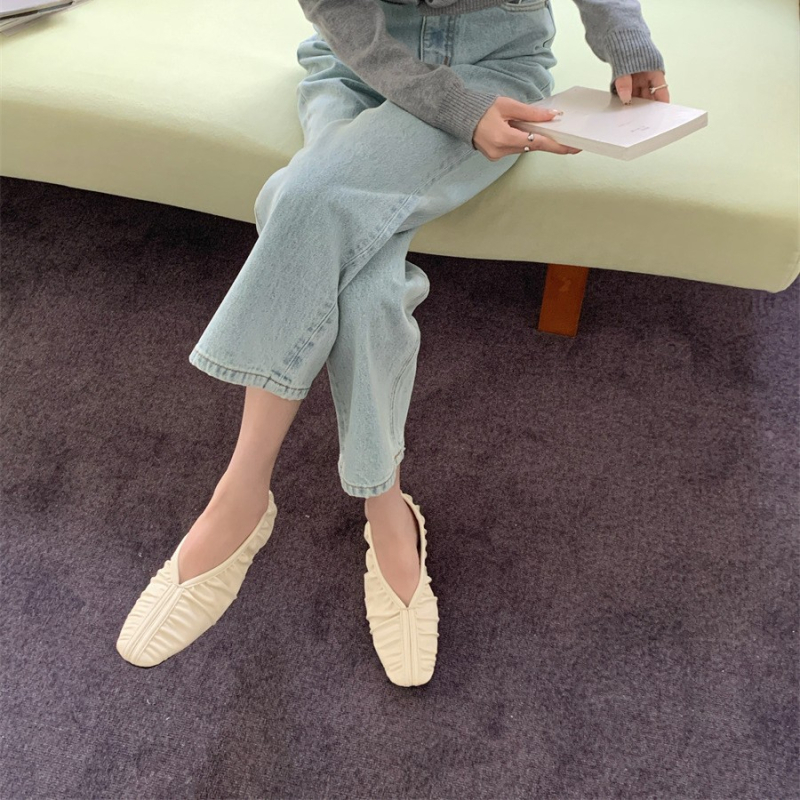 Pantofi casual femei, vârf pătrat, microfibră, talpă din cauciuc, toc mic 1–3 cm, șireturi