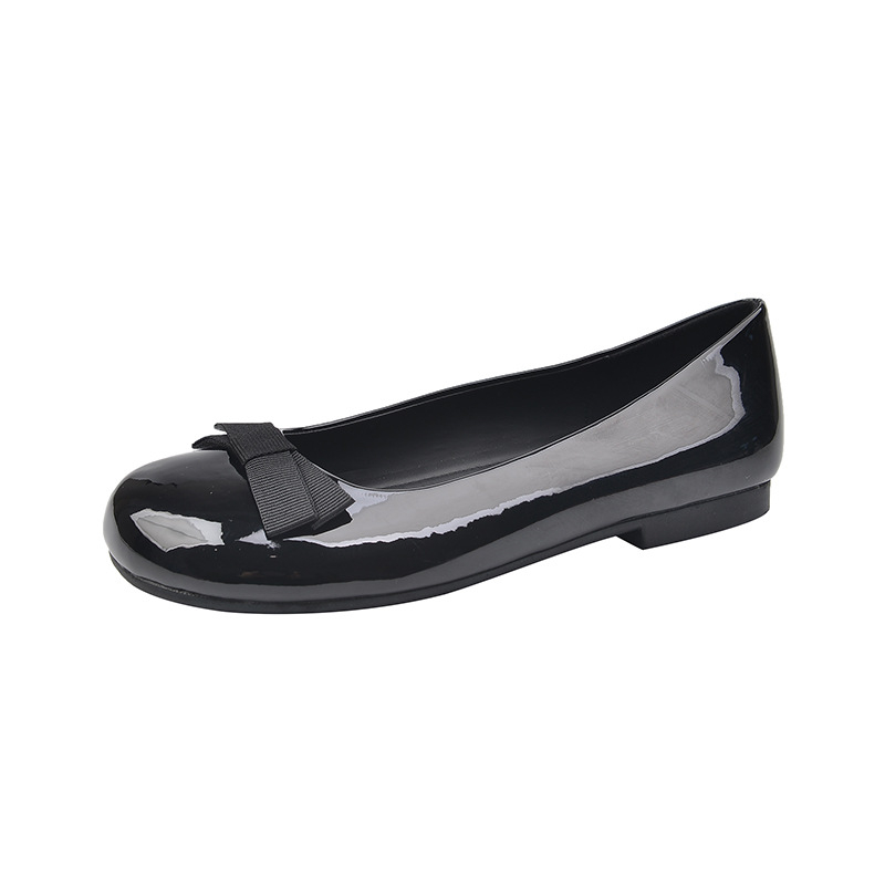 Női lapos cipő Mary Jane stílusban, kerek orr, PU felsőrész, alacsony sarok, gumírozott talp, belső szövet