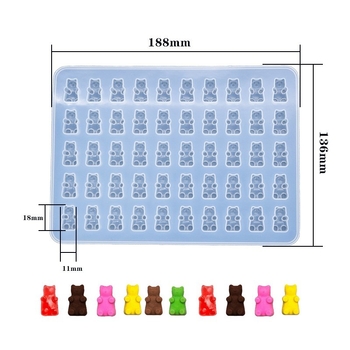 Lokio formos silikoninė forma saldumynams ir desertams – netaisyklinga forma, silikono medžiaga, forma
