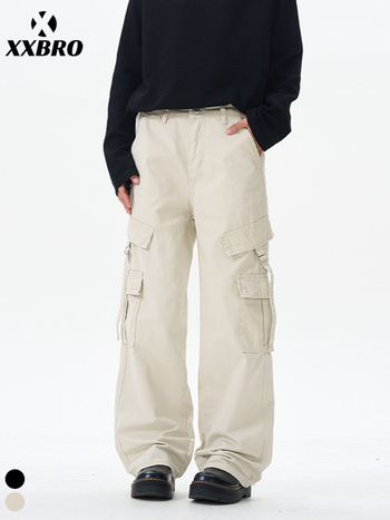 xxbro Работно-ежедневни панталони, памук 100%, талия средна, цип
