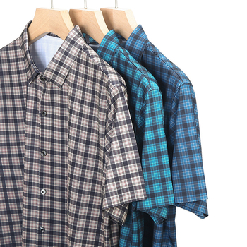 Košeľa zo zmesi hodvábu Mulberry, bezšvová látka, krátky rukáv, štvorcový golier, bez žehlenia