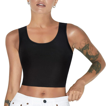 Moteriškas tomboy stiliaus sportinis liemenėlis, pilno puodelio, be formavimo, pagrindinis audinys: nailonas, įdėklas: medvilnė, patogus