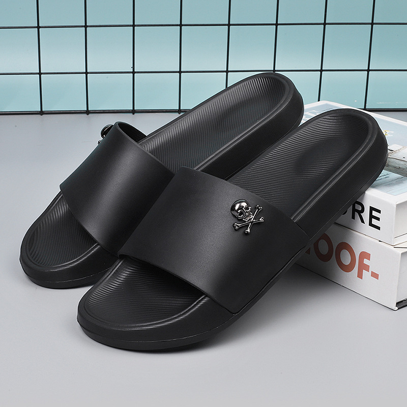 Unisex slides s PVC hornou, EVA podrážka, pull-on zapínanie, ležérny štýl