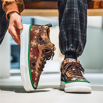 Vyrų drobės bateliai — spalvų blokų raštas, raišteliai, viršutinio bato aukštis: vidutinio aukščio, nosies forma: apvali (Viršus: drobė; Raštas: spalvų blokai; Užsegimas: raišteliai; Viršutinė dalis: vidutinio aukščio; Nosies forma: apvali)