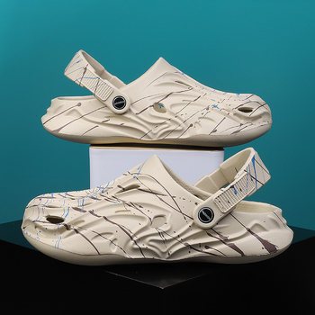 Ανδρικά σανδάλια EVA – EVA επάνω μέρος και σόλα, Slip-On, αναπνεόμενα, κλειστό δάχτυλο, στυλ Baotou για χαλάρωση