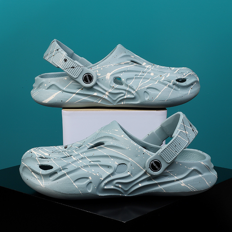 Ανδρικά σανδάλια EVA – EVA επάνω μέρος και σόλα, Slip-On, αναπνεόμενα, κλειστό δάχτυλο, στυλ Baotou για χαλάρωση