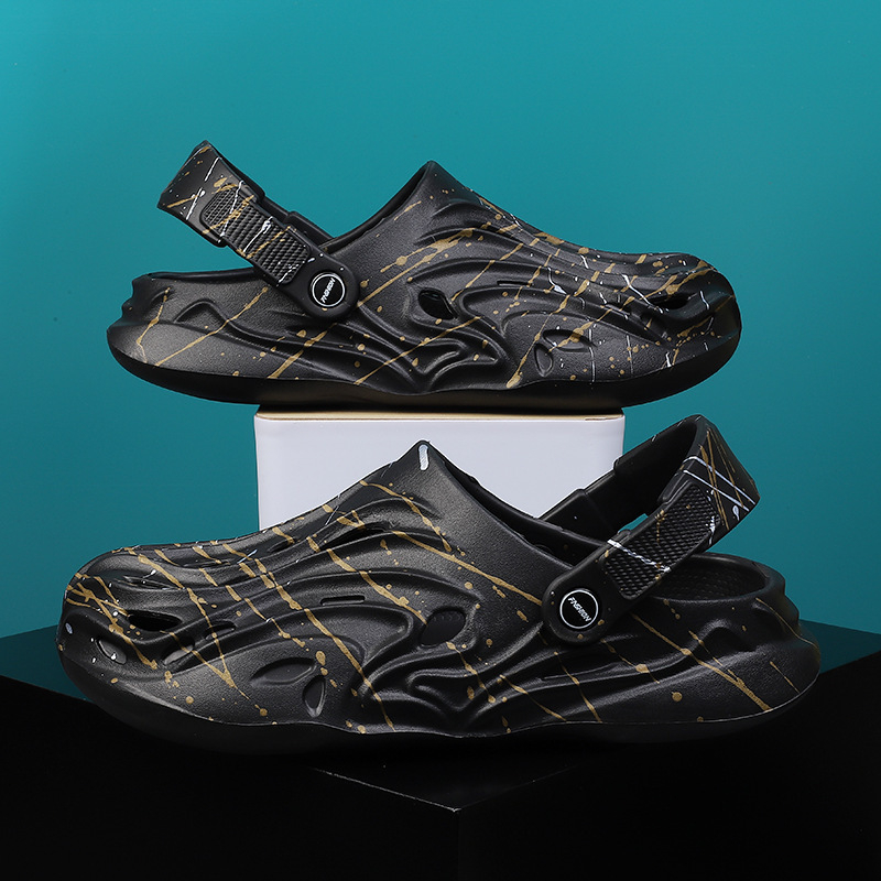 Ανδρικά σανδάλια EVA – EVA επάνω μέρος και σόλα, Slip-On, αναπνεόμενα, κλειστό δάχτυλο, στυλ Baotou για χαλάρωση