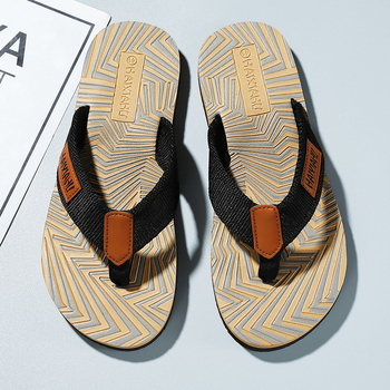 Мъжки джапанки - свободен стил, отворени пръсти, PVC горно покритие, EVA подметка, инжекционно формирана подметка