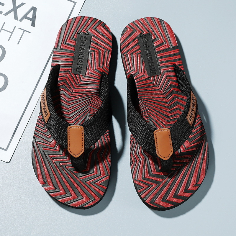 Мъжки джапанки - свободен стил, отворени пръсти, PVC горно покритие, EVA подметка, инжекционно формирана подметка