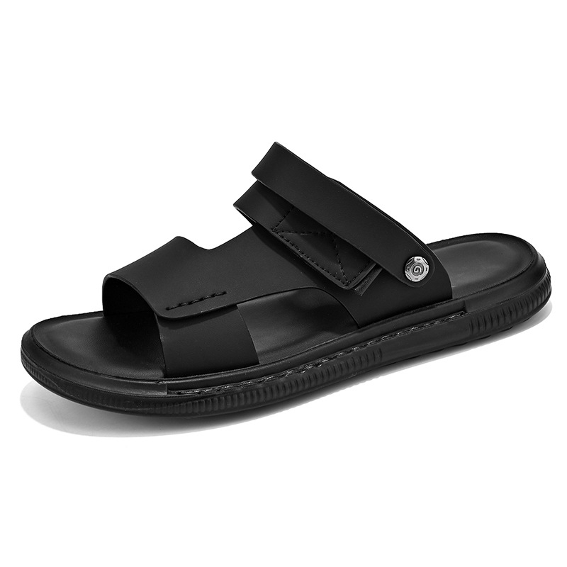 Мъжки летни сандали: изкуствена кожа горна част, EVA подметка, стил свободен, за открито