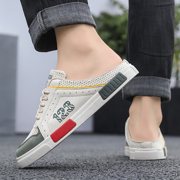 Мъжки спортни сандали с гумена подметка, връзки, летен модел 2025