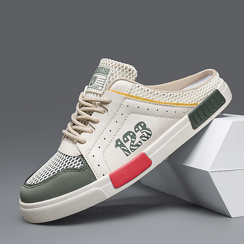 Мъжки спортни сандали с гумена подметка, връзки, летен модел 2025