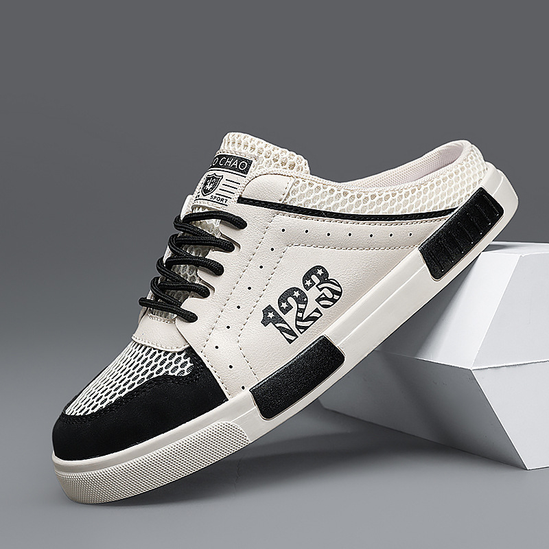 Мъжки спортни сандали с гумена подметка, връзки, летен модел 2025