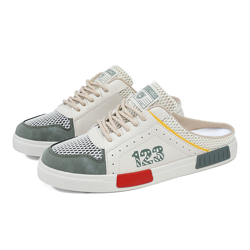 Мъжки спортни сандали с гумена подметка, връзки, летен модел 2025