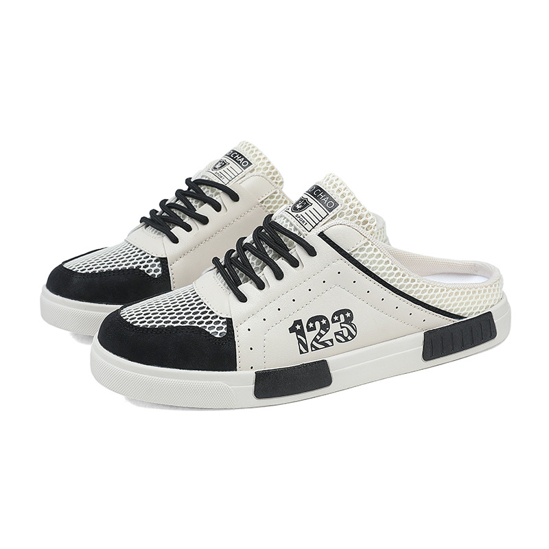 Мъжки спортни сандали с гумена подметка, връзки, летен модел 2025