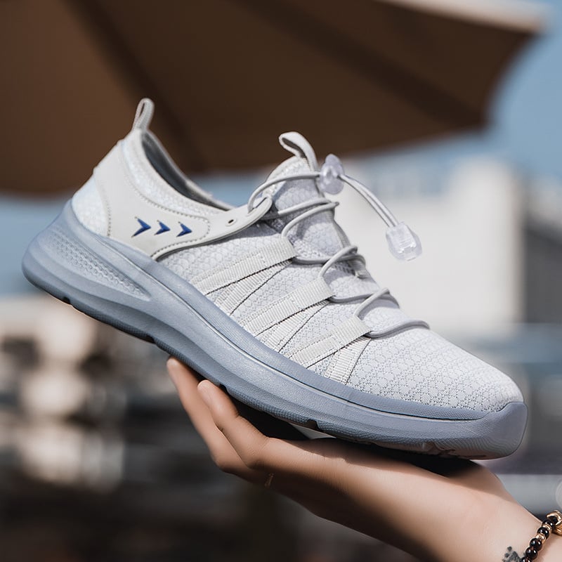 Női slip-on cipő fly weave felsőrész, elastikus záródás, EVA talpbetét, MD talp