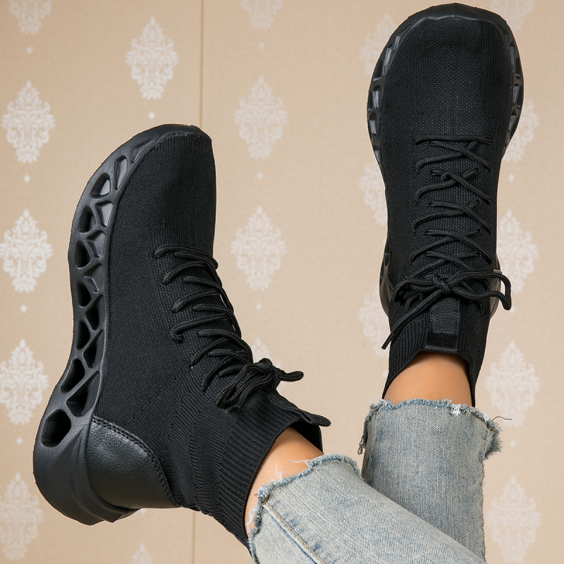 Hálózatos Slip-On sportcipő, kerek orr, alacsony talp, lélegző, MD talp