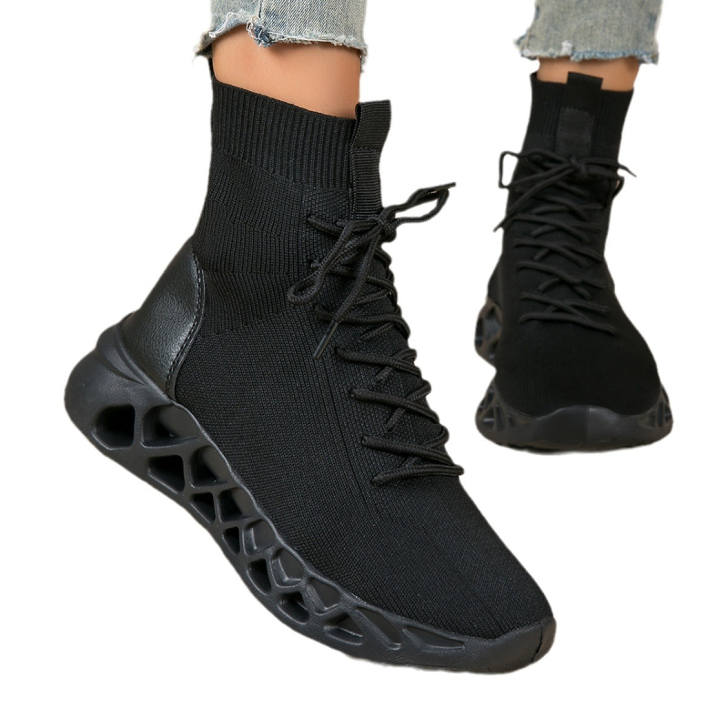 Hálózatos Slip-On sportcipő, kerek orr, alacsony talp, lélegző, MD talp