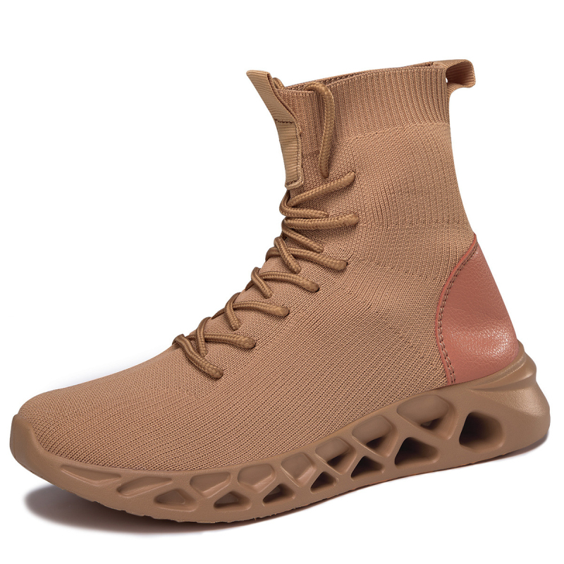 Hálózatos Slip-On sportcipő, kerek orr, alacsony talp, lélegző, MD talp