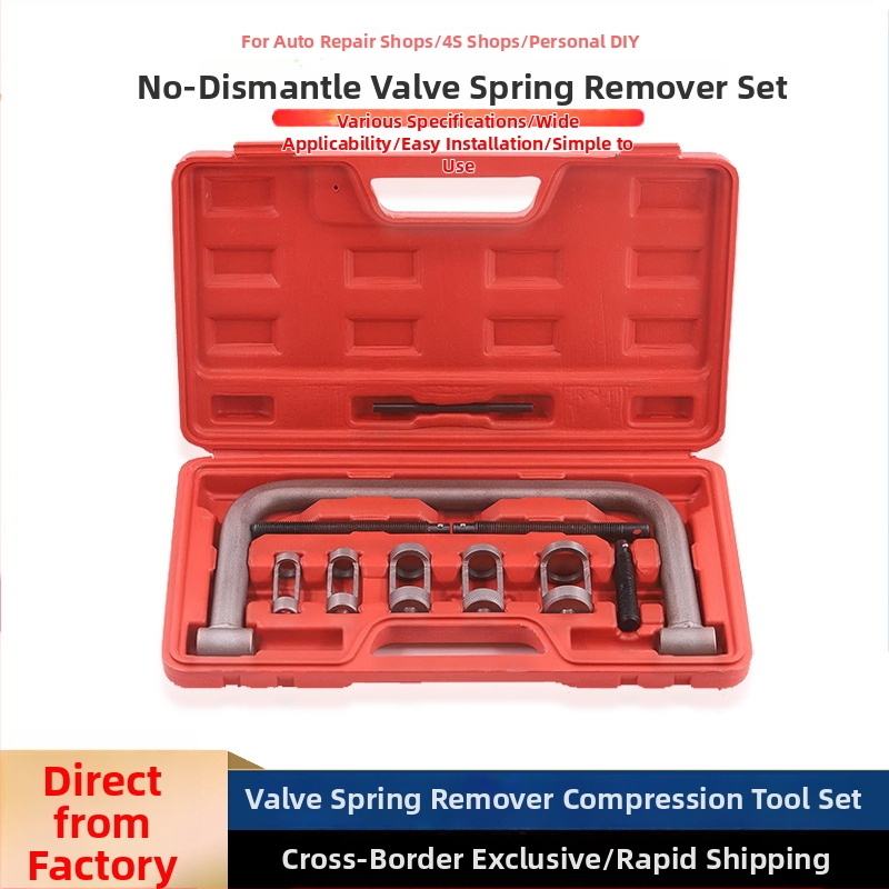 Vožtuvų spyruoklių išėmimo ir montavimo replės, be išardymo, auto remonto įrankių rinkinys, anglies plienas