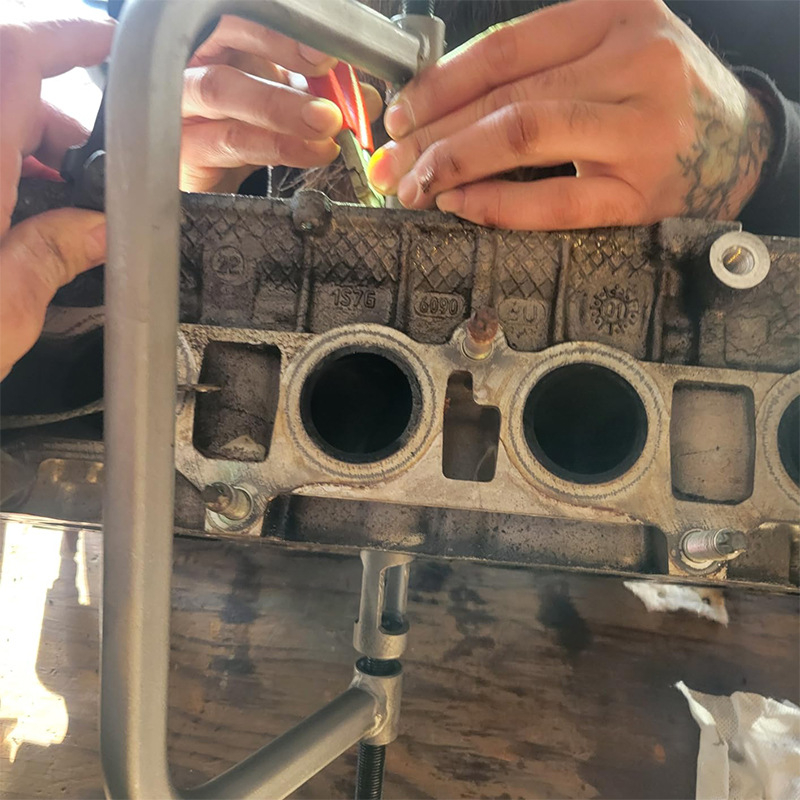 Vožtuvų spyruoklių išėmimo ir montavimo replės, be išardymo, auto remonto įrankių rinkinys, anglies plienas