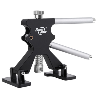 Automobilio įdubų taisymo įrankių rinkinys su traukimo įrankiu – Prekės ženklas: Super PDR; Medžiaga: nailonas, aliuminio lydinys; Taikymo sritis: įrankis įdubų taisymui; Gamybos vieta: Shenzhen