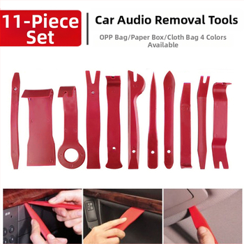 11 dalių automobilio interjero demontavimo įrankių rinkinys (PP) durų panelėms ir garso sistemai