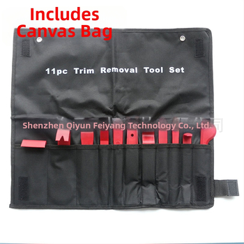 11 dalių automobilio interjero demontavimo įrankių rinkinys (PP) durų panelėms ir garso sistemai