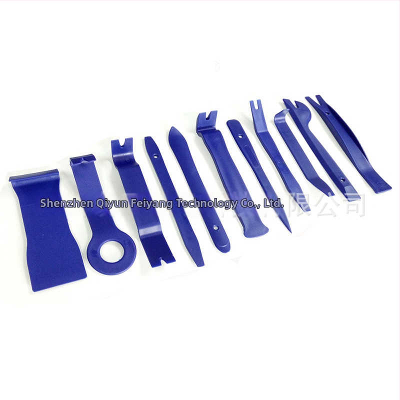 11 dalių automobilio interjero demontavimo įrankių rinkinys (PP) durų panelėms ir garso sistemai