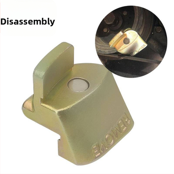 Automobilio laiko juostos montavimo ir demontavimo įrankis su elastiniu priedu