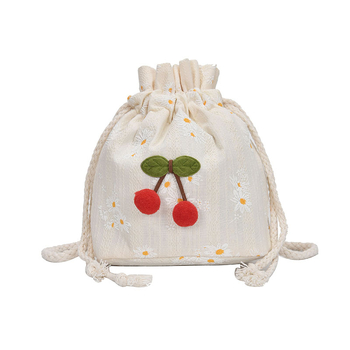 Női vászonból készült vödörtáska, koreai nyári stílus, strandhoz, zárás húzózárral, poliészter bélés, trend kitten bag