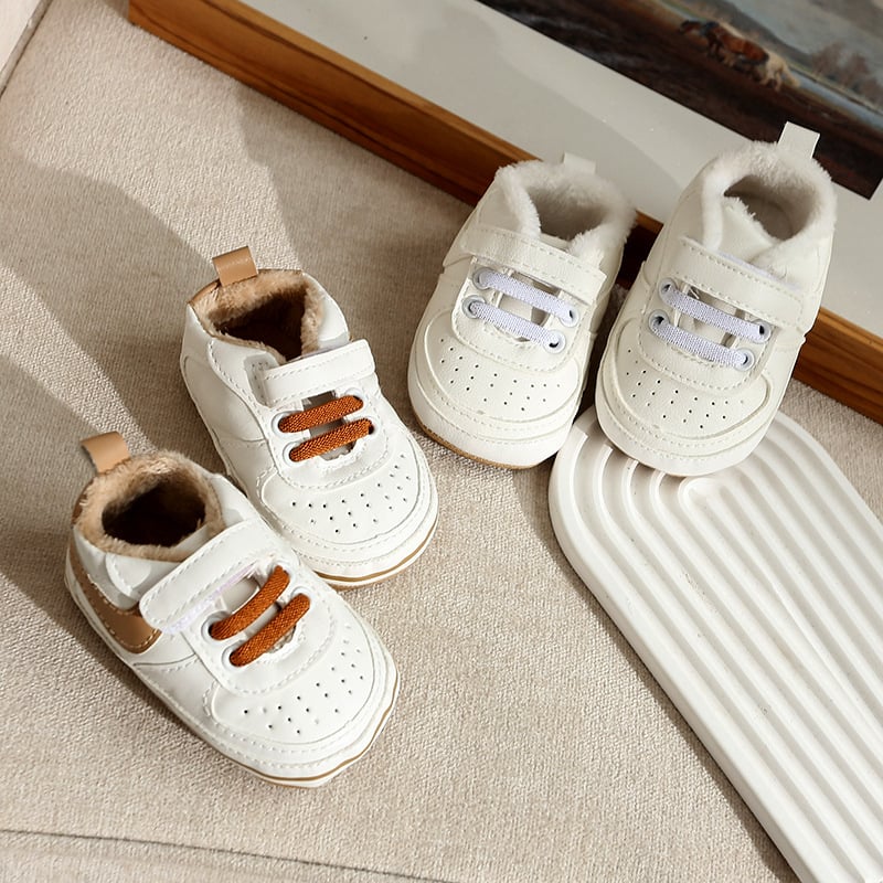 Pantofi sport Liangbao pentru copii, iarnă, unisex, respirabili, anti-derapare, călduroși, închidere Velcro, 12–36 luni